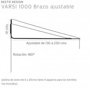 VARSI 1000 BRAZO AJUSTABLE DE SECTO DESIGN