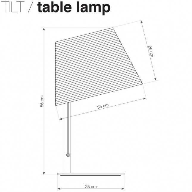 TILT WHITE TABLE LAMP BY GRAYPANTS
