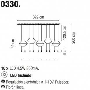 WIREFLOW LINEAL 10 LEDS DE VIBIA