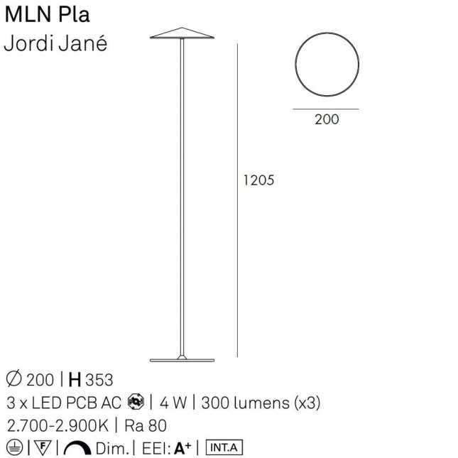PLA FLOOR LAMP BY MILAN ILUMINACION