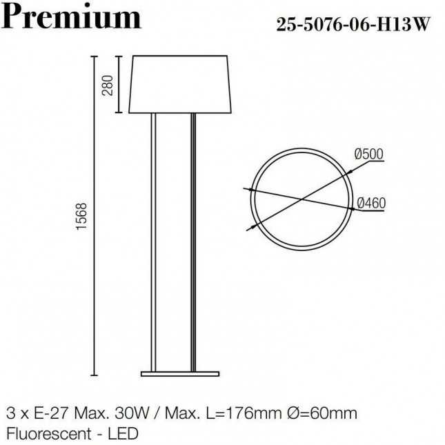 PREMIUM FLOOR LAMP BY LEDS C4