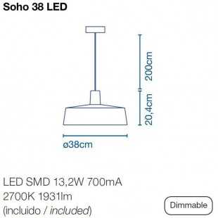 SOHO 38 LED DE MARSET