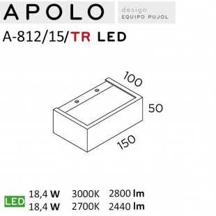 APOLO A-812 / 15 / TR / LED DE PUJOL ILUMINACION