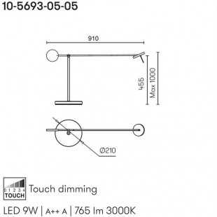 INVISIBLE TABLE LAMP DE LEDS C4
