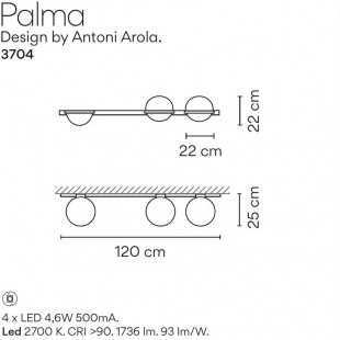 PALMA 3704 BY VIBIA