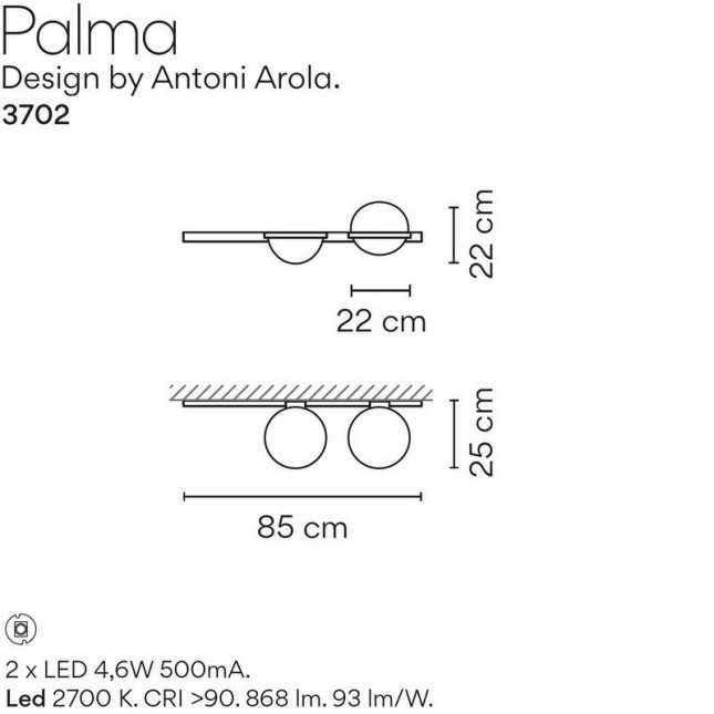 PALMA 3702 BY VIBIA