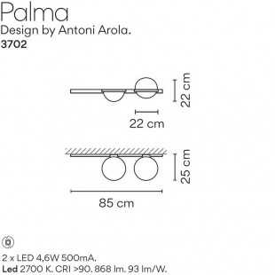 PALMA 3702 BY VIBIA