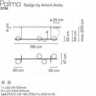 PALMA LAMP 3736 BY VIBIA