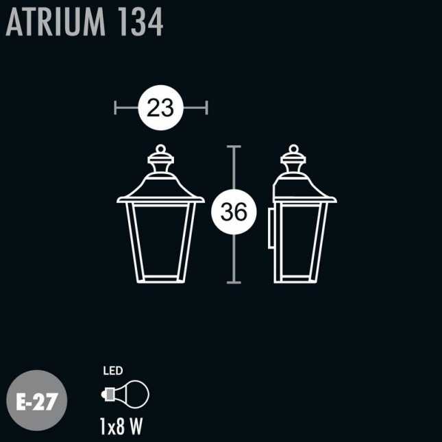 ATRIUM WALL LAMP 134 BY GREENART