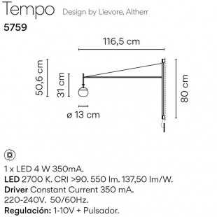 TEMPO WALL 5758 / 5759 BY VIBIA
