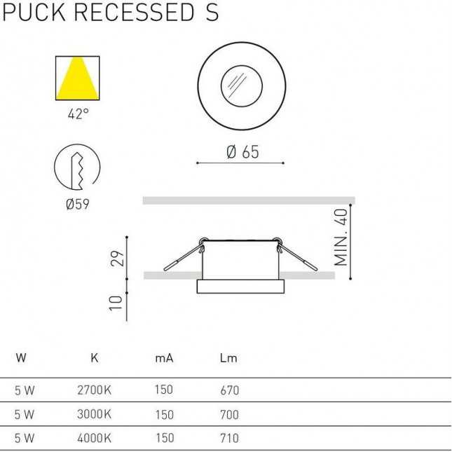 PUCK S RECESSED BY ARKOS LIGHT