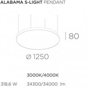 ALABAMA S-LIGHT SUSPENSION DE BPM LIGHTING