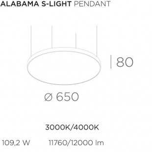 ALABAMA S-LIGHT SUSPENSION 65 DE BPM LIGHTING