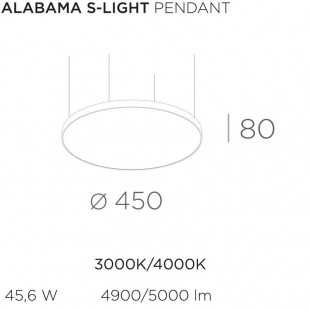 ALABAMA S-LIGHT SUSPENSION 45 DE BPM LIGHTING
