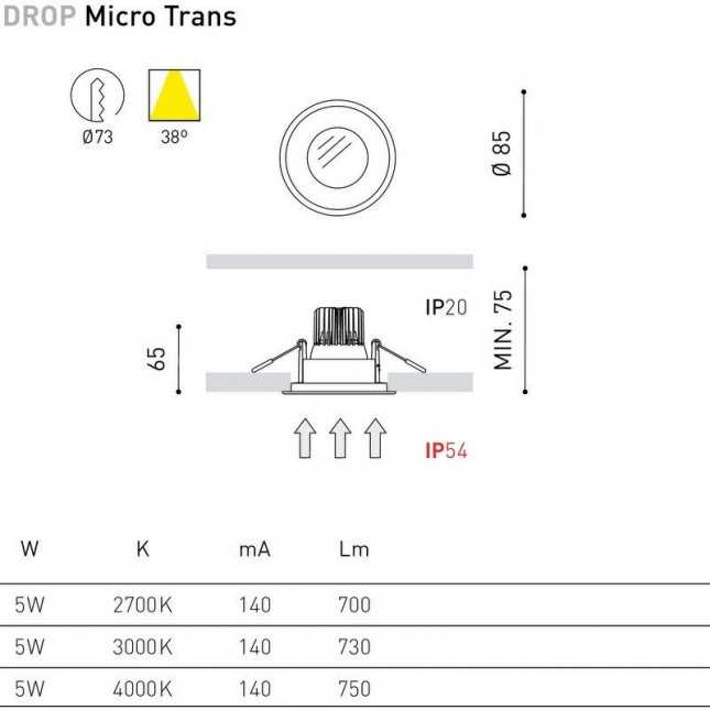 DROP MICRO TRANS 5W DE ARKOS LIGHT