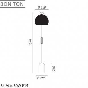 BON TON FLOOR LAMP N7 BY IL FANALE