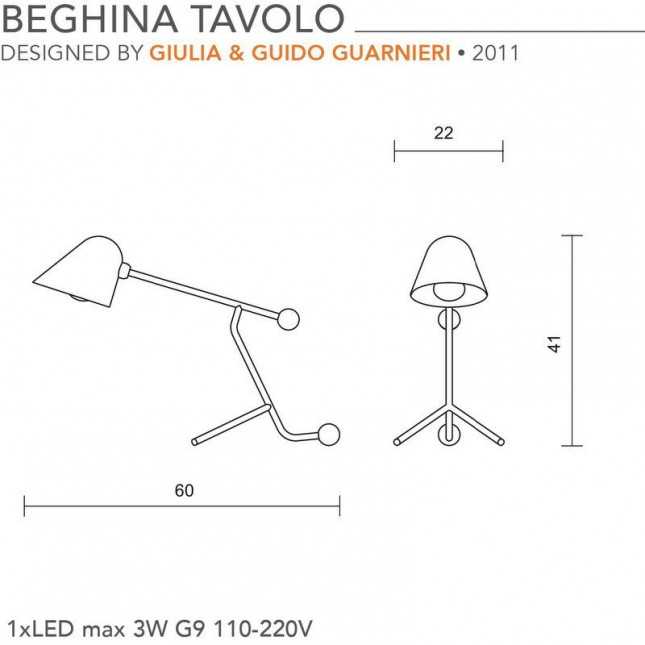 BEGHINA TABLE LAMP BY TATO