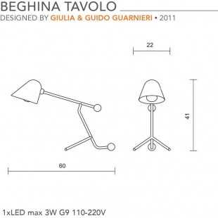 BEGHINA TABLE LAMP BY TATO
