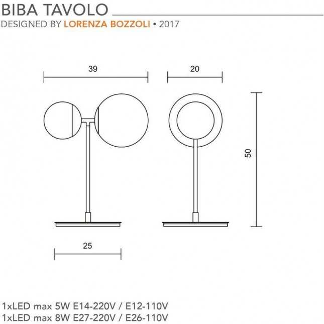 BIBA TABLE LAMP BY TATO