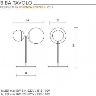 BIBA LAMPE DE TABLE DE TATO