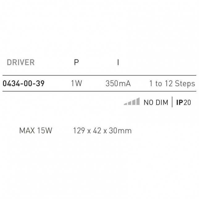 DRIVER - STEP 15W 350MA BY ARKOS LIGHT