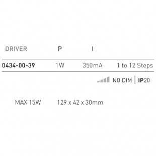 DRIVER - STEP 15W 350MA BY ARKOS LIGHT