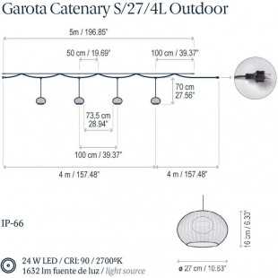GAROTA CATENARY S/27/4L OUTDOOR DE BOVER