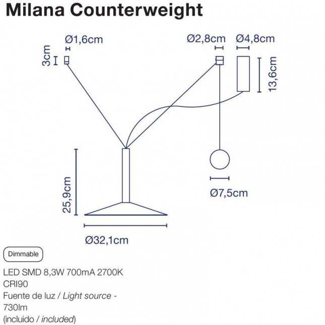 MILANA COUNTERWEIGHT DE MARSET
