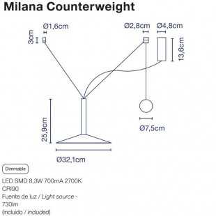 MILANA COUNTERWEIGHT DE MARSET