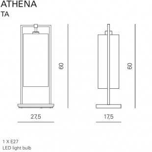 ATHENA TABLE LAMP BY CONTARDI