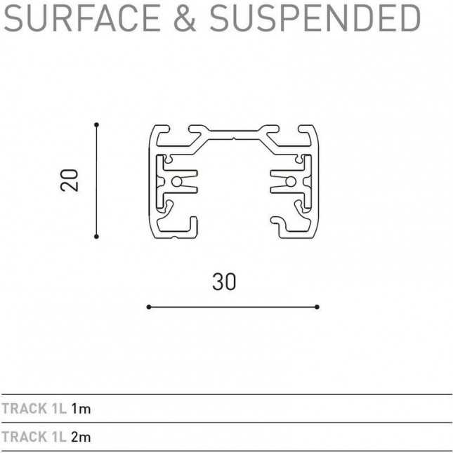 TRACK 1L SURFACE BY ARKOS LIGHT