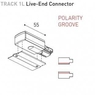 TRACK 1L RECESSED - ACCESSORIES BY ARKOS LIGHT