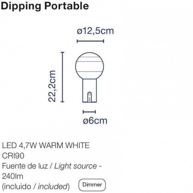 DIPPING LIGHT PORTABLE BY MARSET