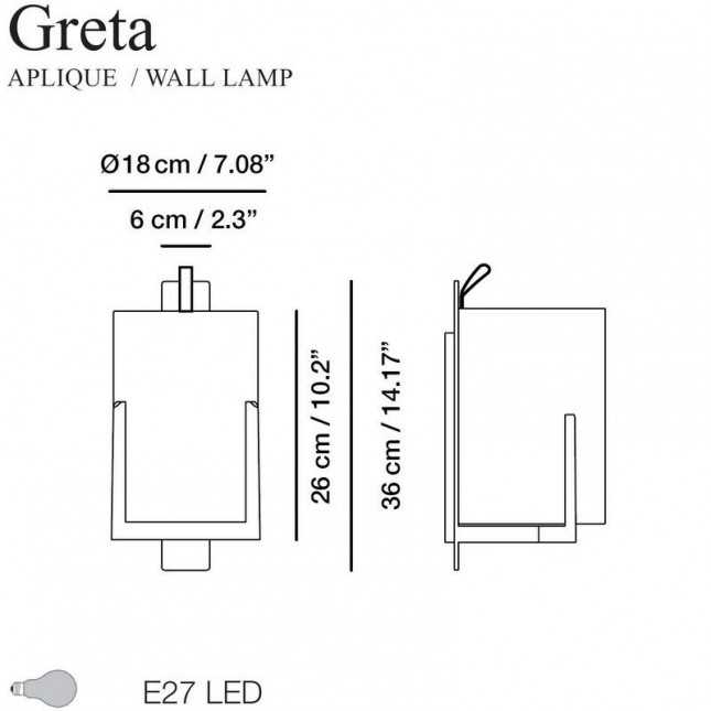 GRETA WALL LAMP BY CARPYEN