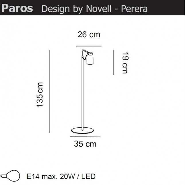 PAROS ALABASTER FLOOR LAMP BY ALMALIGHT