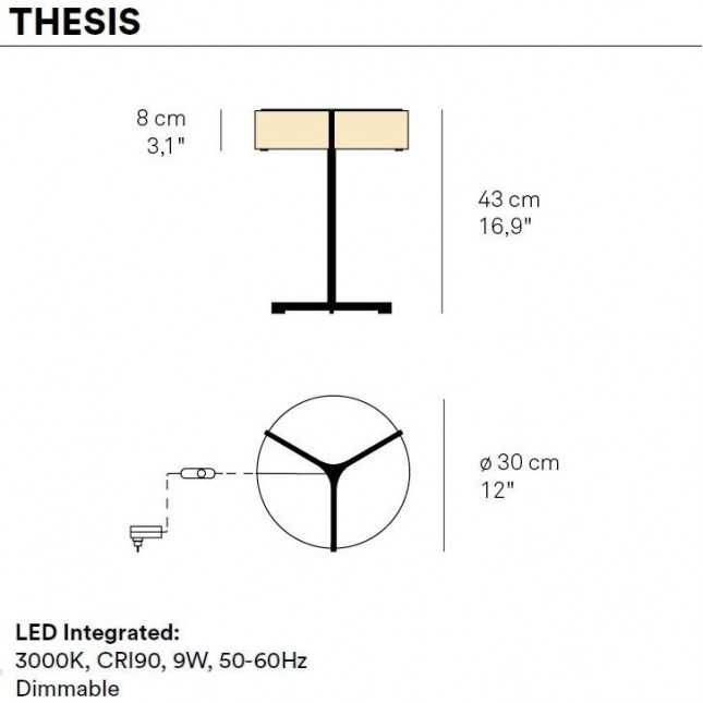 THESIS TABLE LAMP BY LZF