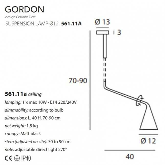 GORDON 561.11 PENDANT BY TOOY