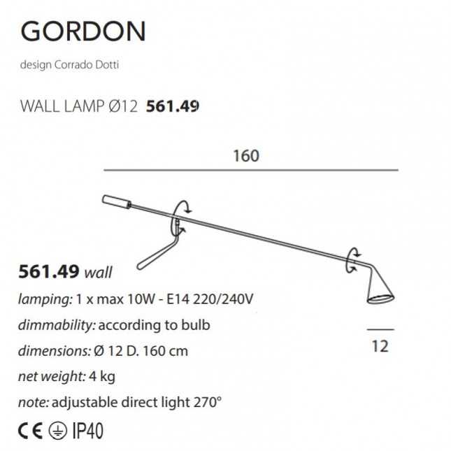GORDON 561.49 APPLIQUE DE TOOY