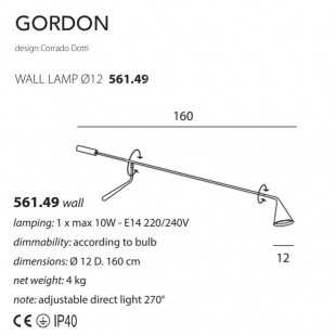 GORDON 561.49 APPLIQUE DE TOOY