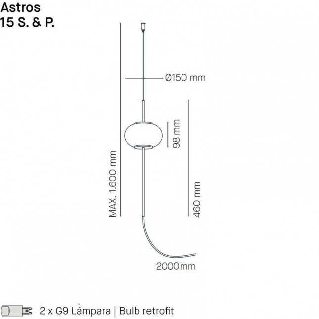 ASTROS FLOOR LAMP 6935 BY MILAN ILUMINACION