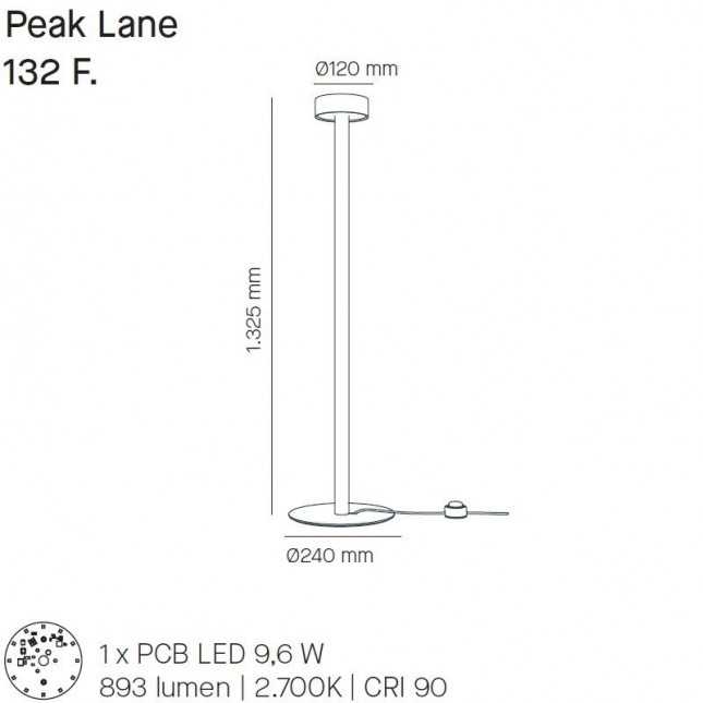 PEAK LANE FLOOR LAMP BY MILAN ILUMINACION