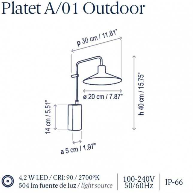 PLATET A/01 OUTDOOR BY BOVER
