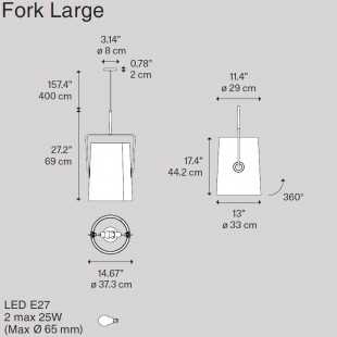 FORK LARGE BY DIESEL WITH LODES