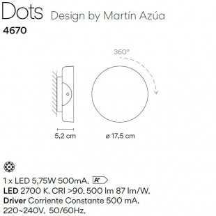 DOTS 4670 BY VIBIA