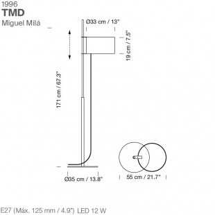 TMD FLOOR LAMP BY SANTA & COLE