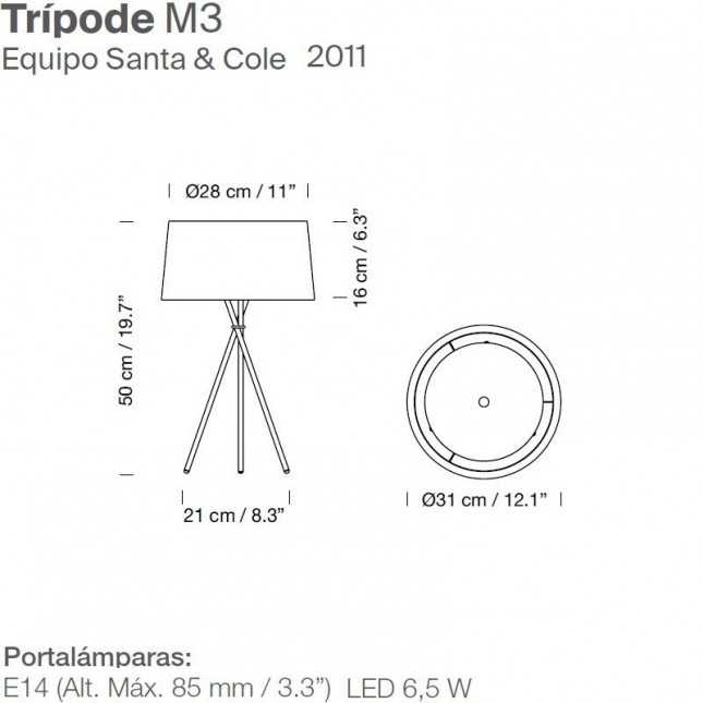 TRIPODE M3 BY SANTA & COLE