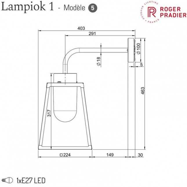 LAMPIOK 1 MODEL 5 BY ROGER PRADIER