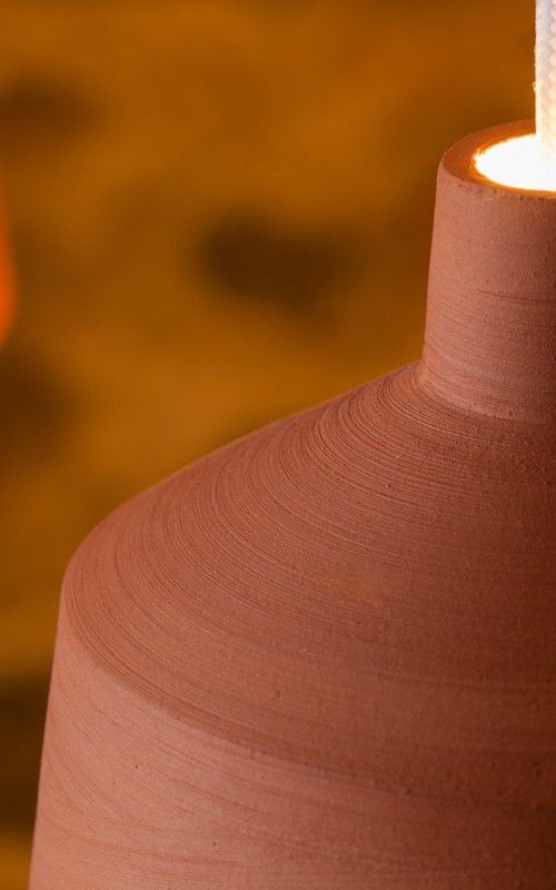 pottery-flame-lamp pott